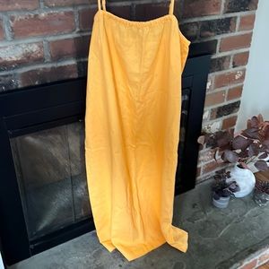 Size medium, orange maxi dress